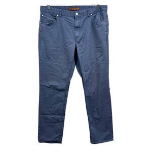 Michael Kors Men Chino Pants Tailored Fit Straight Stretch 5 Pockets Blue Sz W36